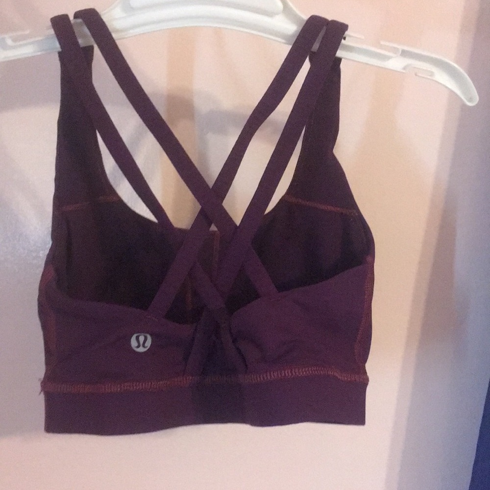 Lululemon dark purple  racerback sports bra 🤗